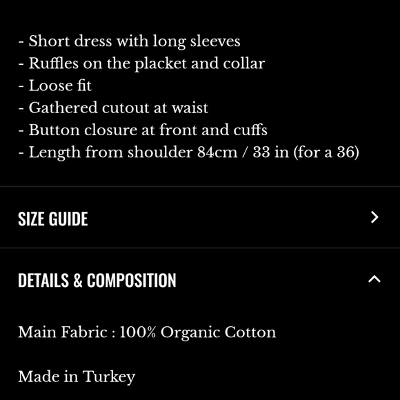 Sezane Sybelle 100% Organic Cotton  Denim Dress - Picture 6 of 6